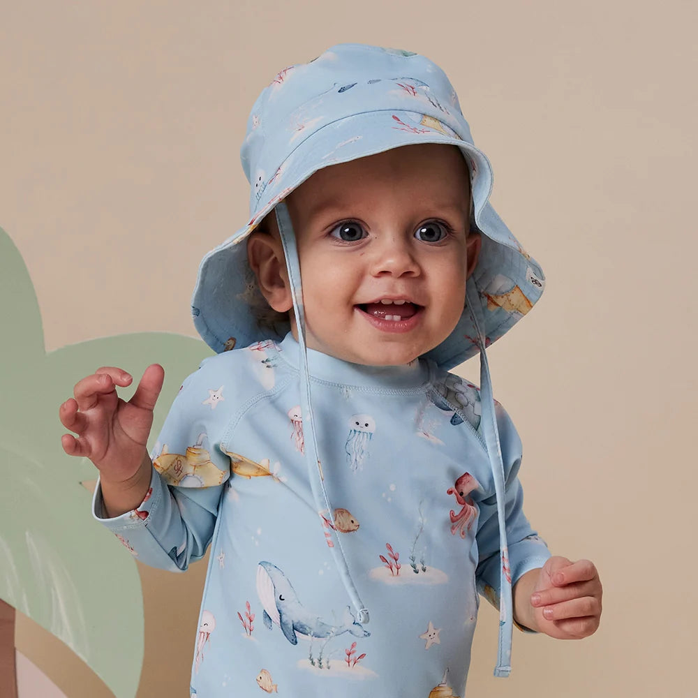 Snuggle Hunny Kids - Swim Hat | Blue Little Subs