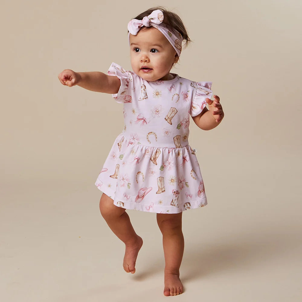 Snuggle Hunny Kids - Organic Dress | Boots & Bows