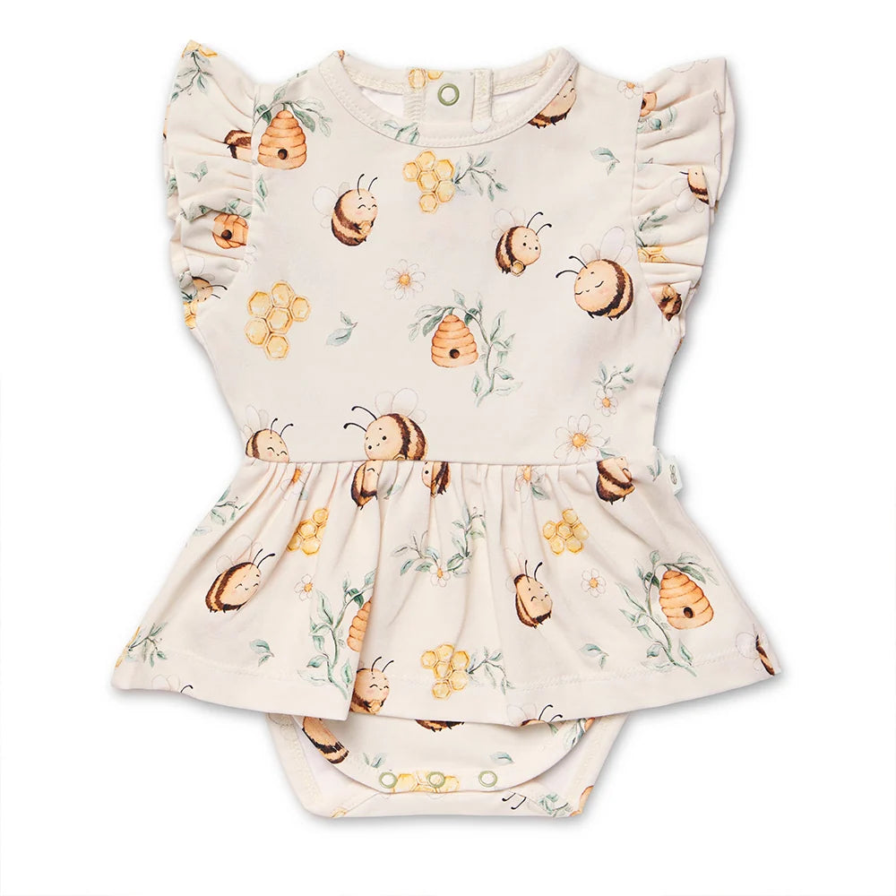 Snuggle Hunny Kids - Organic Dress | Bumblebees