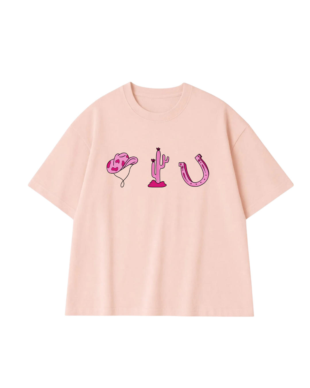 MLW By Design - Cowgirl Blush Slouch Tee