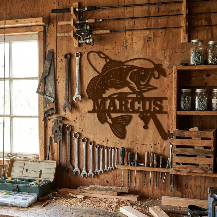 Timber Tinkers - Fishing Name Sign