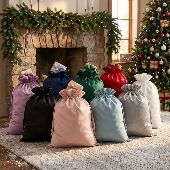 Timber Tinkers - Personalised Velvet Santa Sack | Various Colours