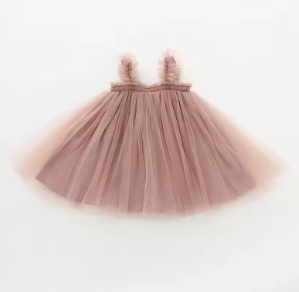 Tutu Sleeveless Dress | Dusty Pink