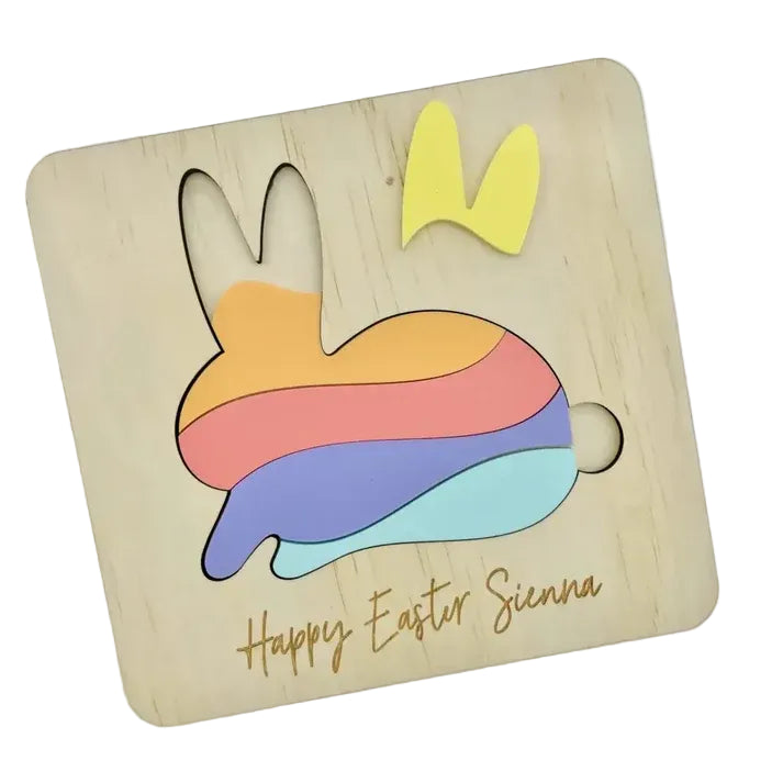 Timber Tinkers - Personalised Easter Bunny Puzzle