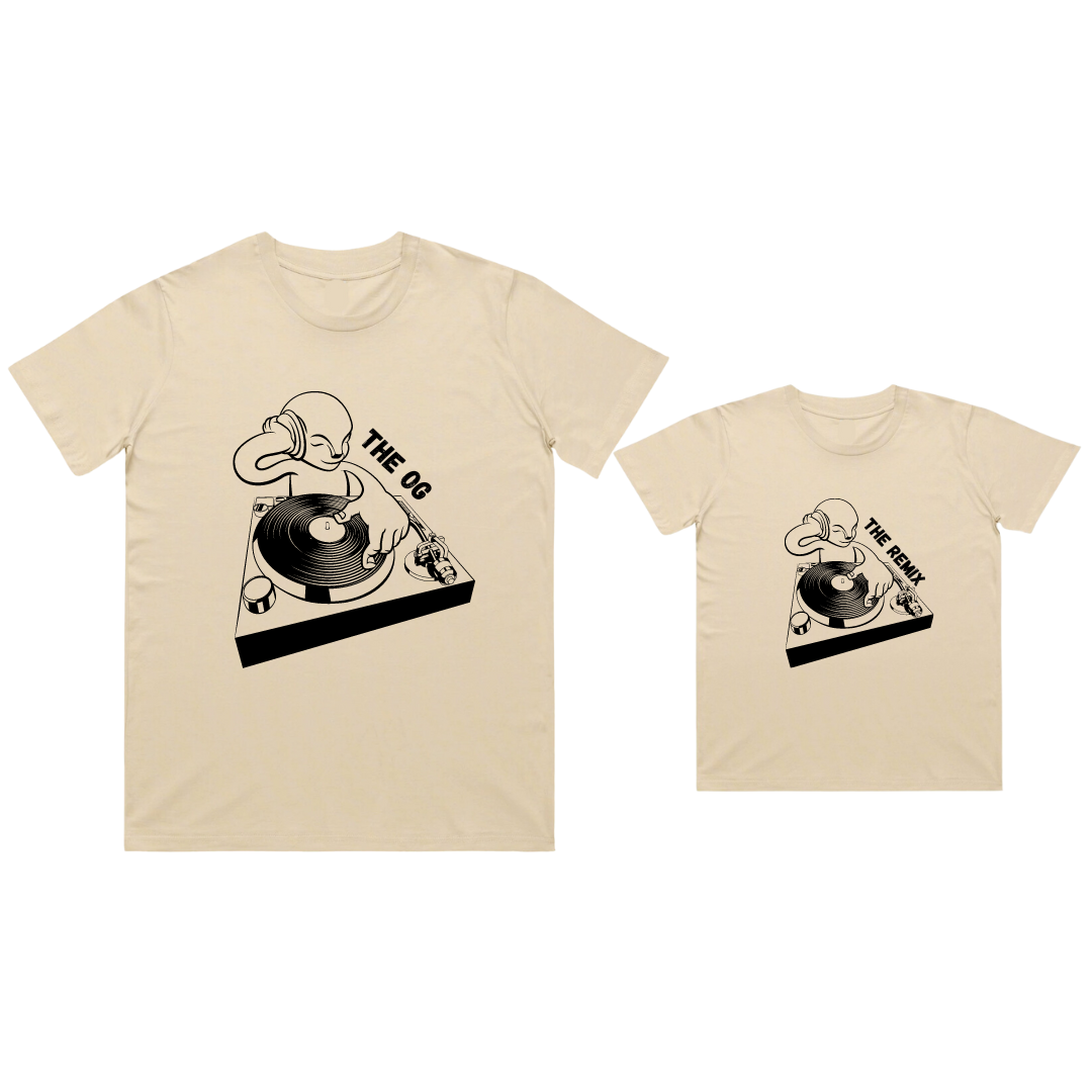 MLW By Design - Matching DJ Dad & Kid Tees | Various Colours