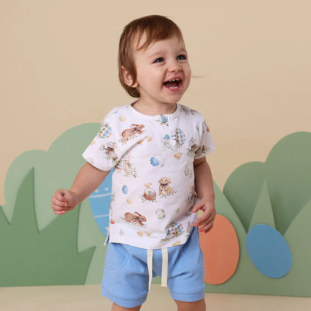 Snuggle Hunny Kids - Short Sleeve Organic Top | Flopsy Bunnies