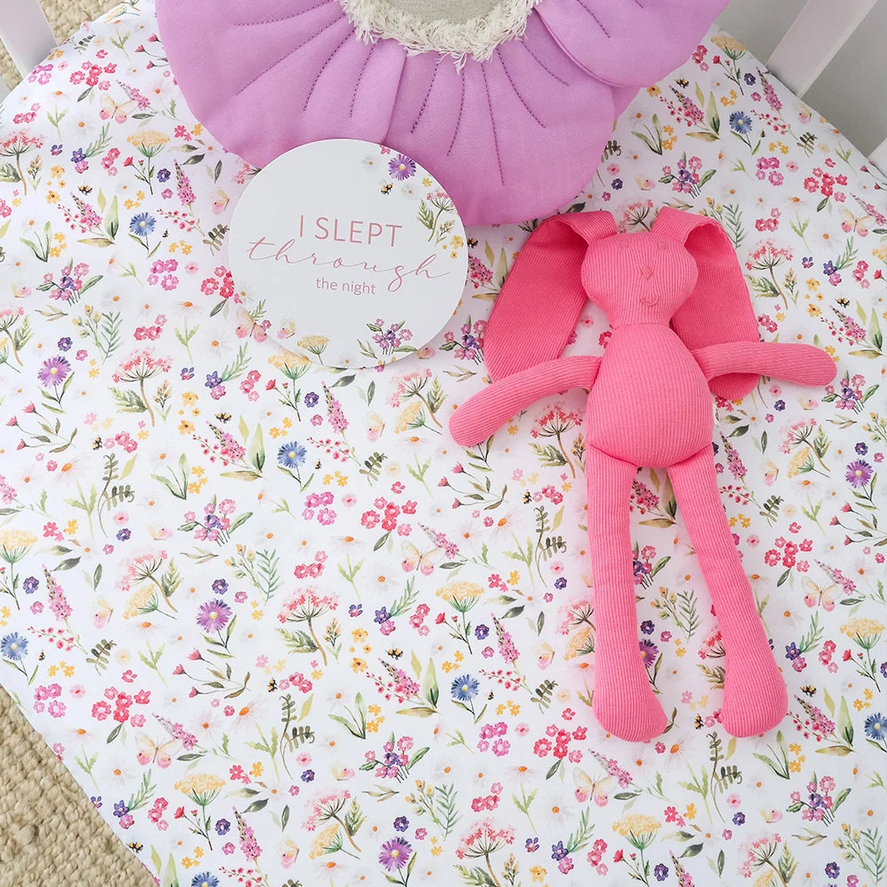 Snuggle Hunny Kids - Organic Fitted Cot Sheet | Gracie