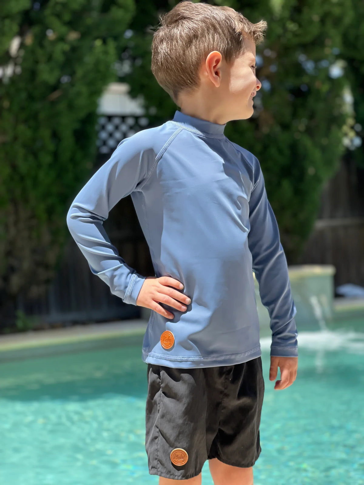 Kicky Swim - Rashguard Top | Hamptons Blue