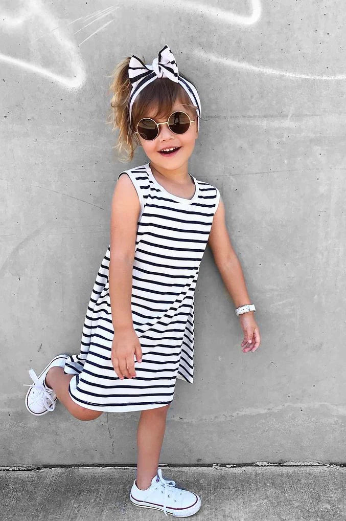 Little Wolfie - Swing Dress Stripe