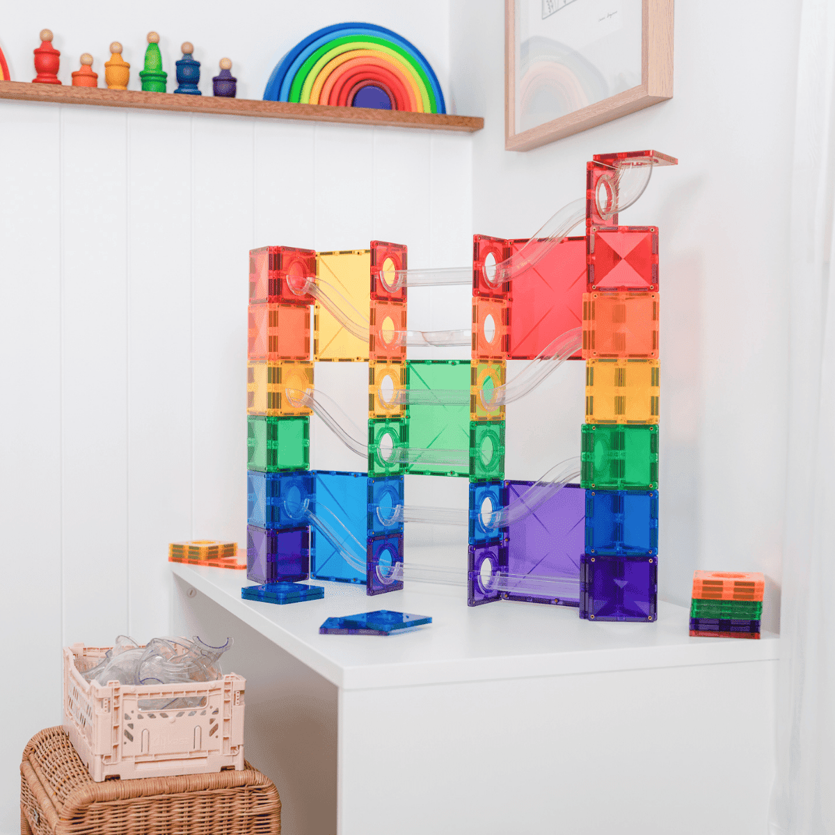 Connetix Tiles - 134 Piece Super Ball Run Pack