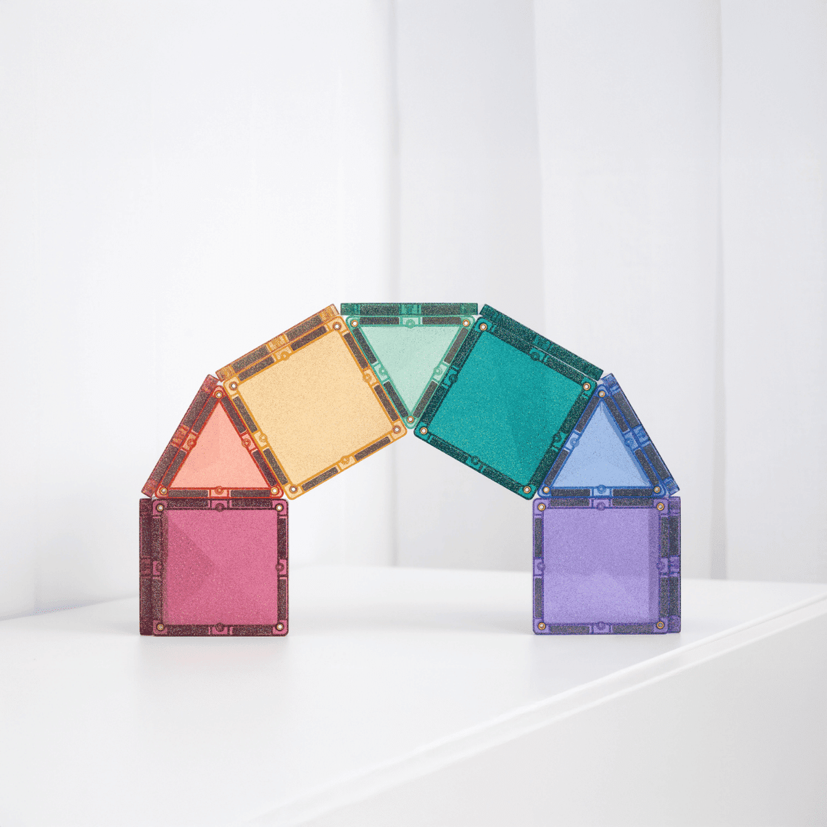 Connetix Tiles - 48 Piece Glitter Castle Pack