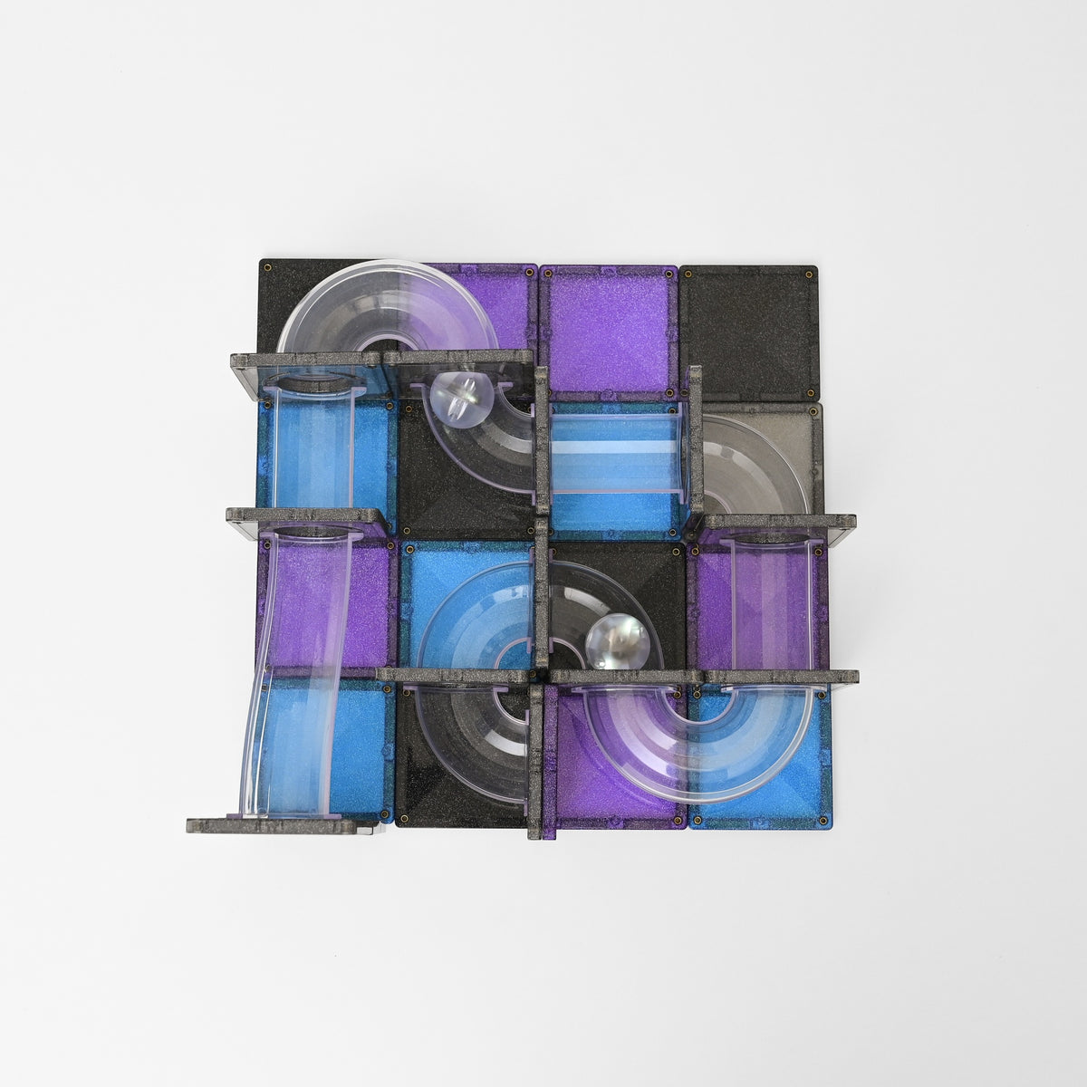 Connetix Tiles - 61 Piece Ball Run Galaxy Pack