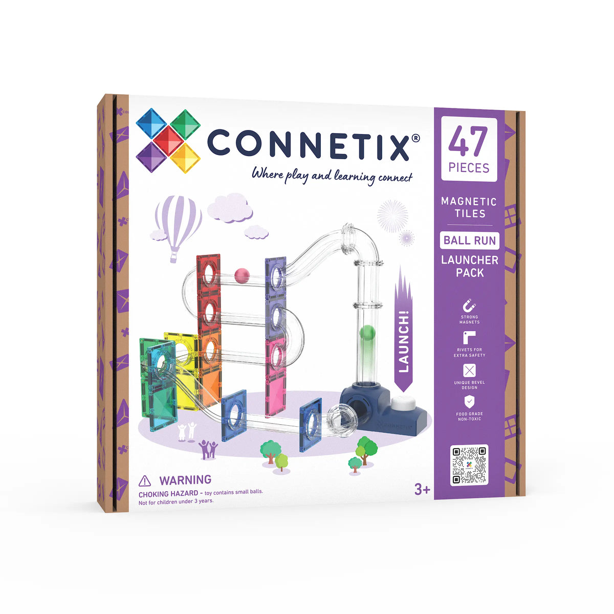 Connetix Tiles - 47 Piece Ball Launcher Pack