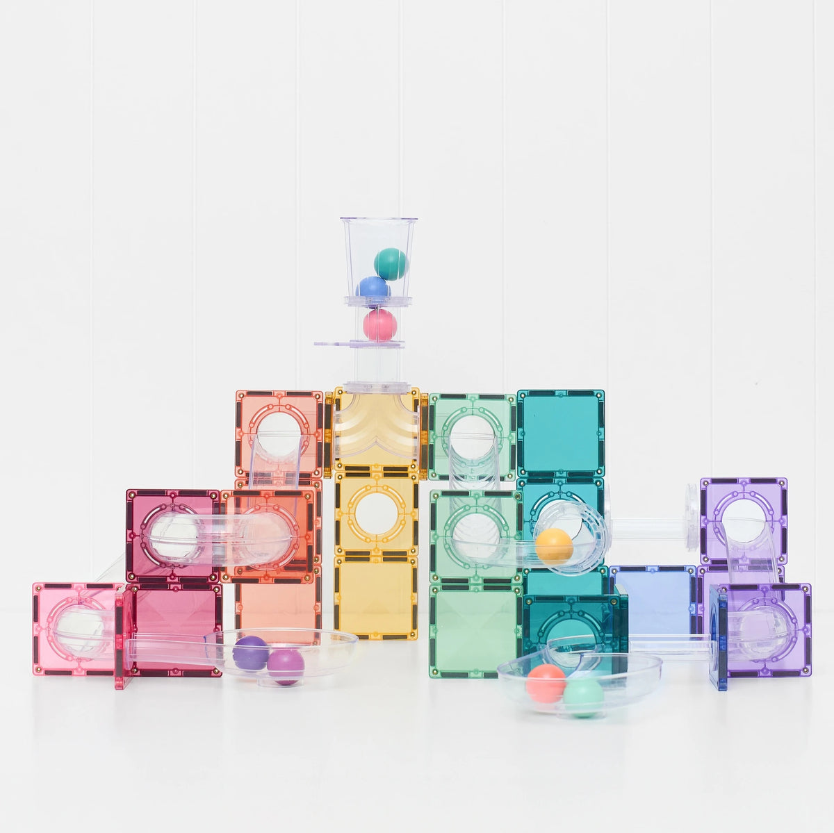 Connetix Tiles - 114 Piece Ball Run Pastel Pack