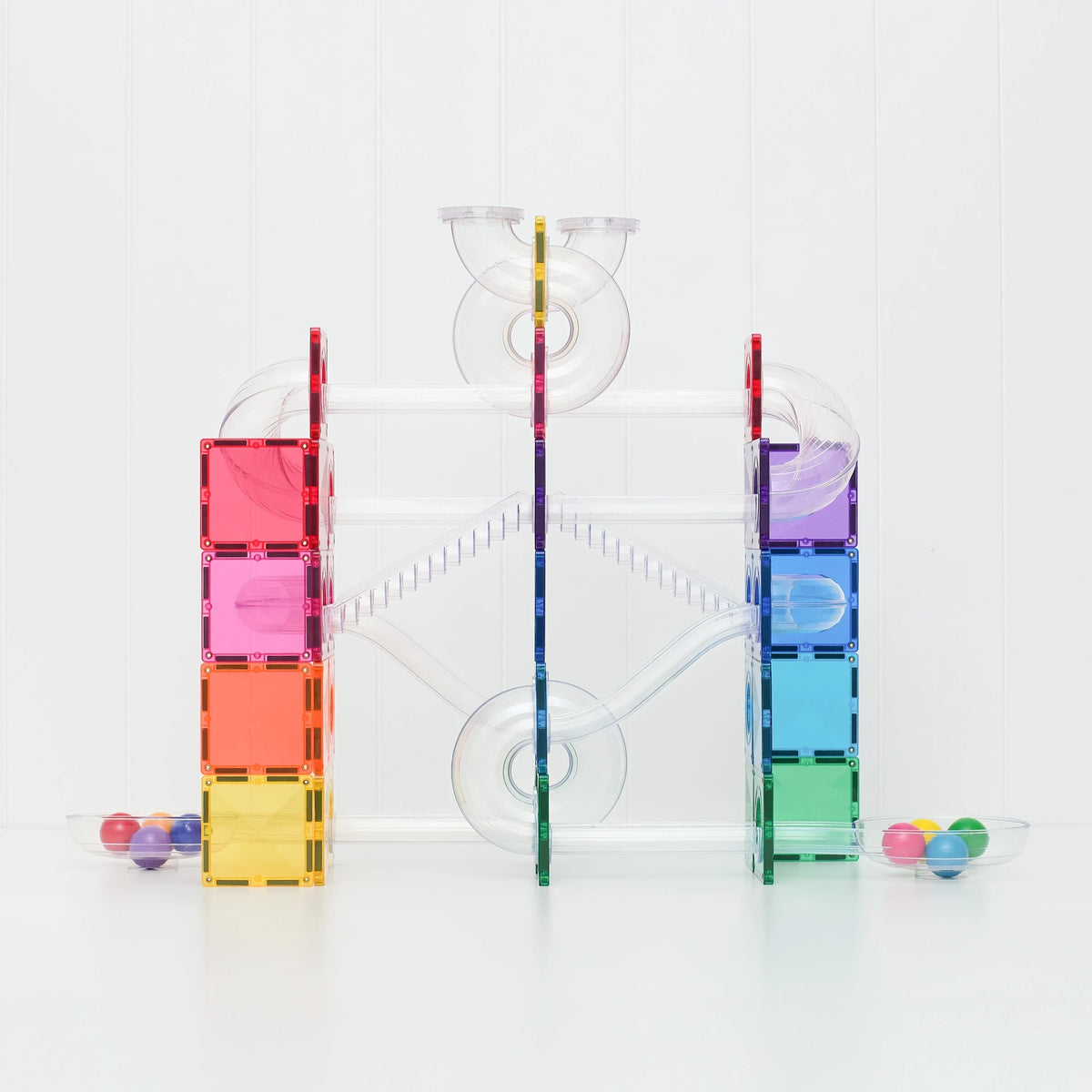 Connetix Tiles - 114 Piece Ball Run Bright Pack