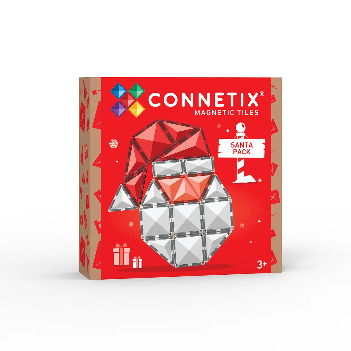Connetix Tiles - 17 Piece Christmas Santa Pack