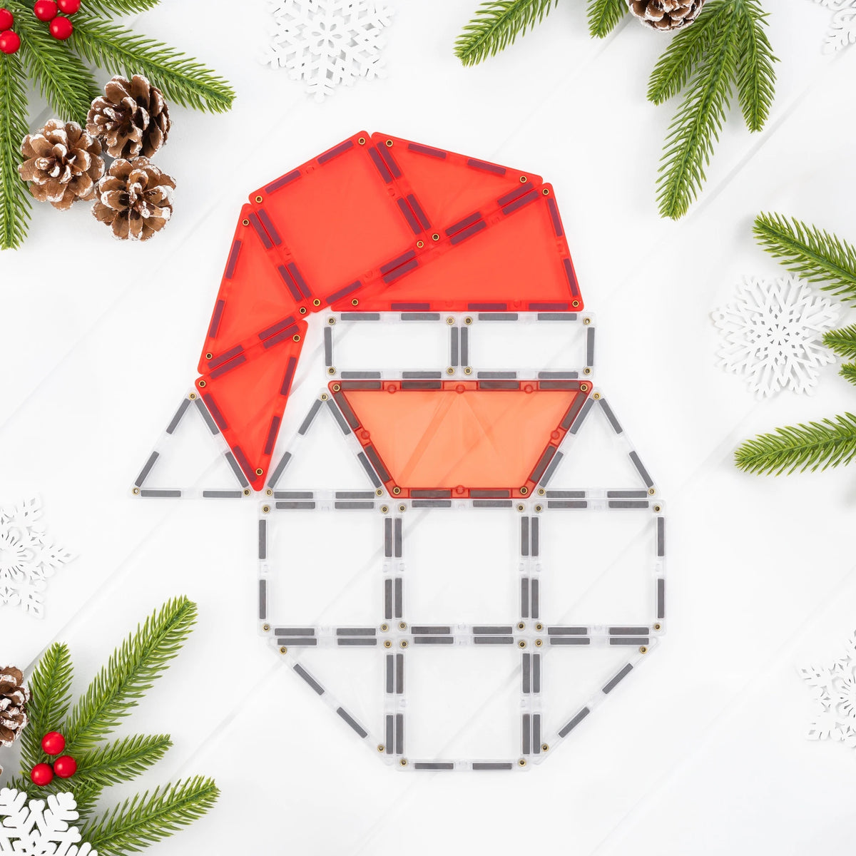 Connetix Tiles - 17 Piece Christmas Santa Pack