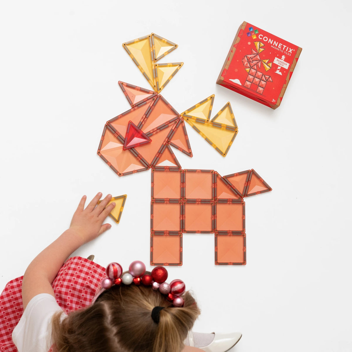 Connetix Tiles - 25 Piece Christmas Reindeer Pack