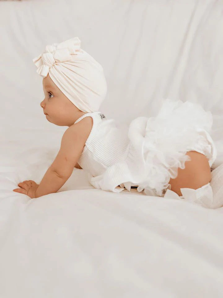 Bubba Deluxe - Tutu Bloomers Bow | Ivory