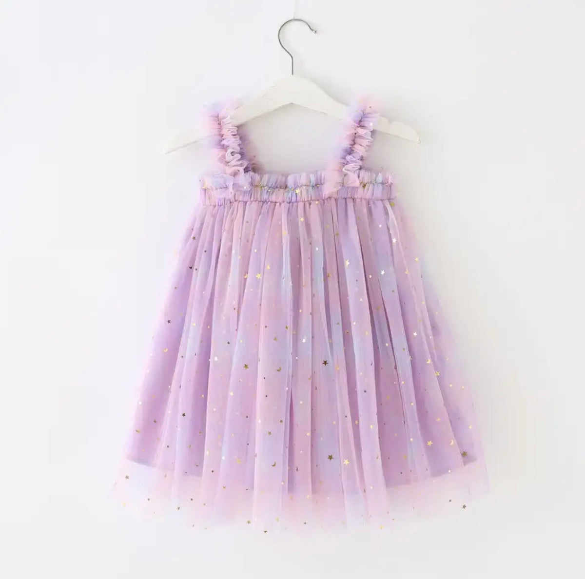 Petticoat Princess - Lilac Rainbow Sparkle Dress