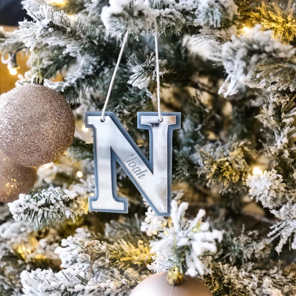 CMC Gold - 3D Double Layer Christmas Ornament | Letter Name
