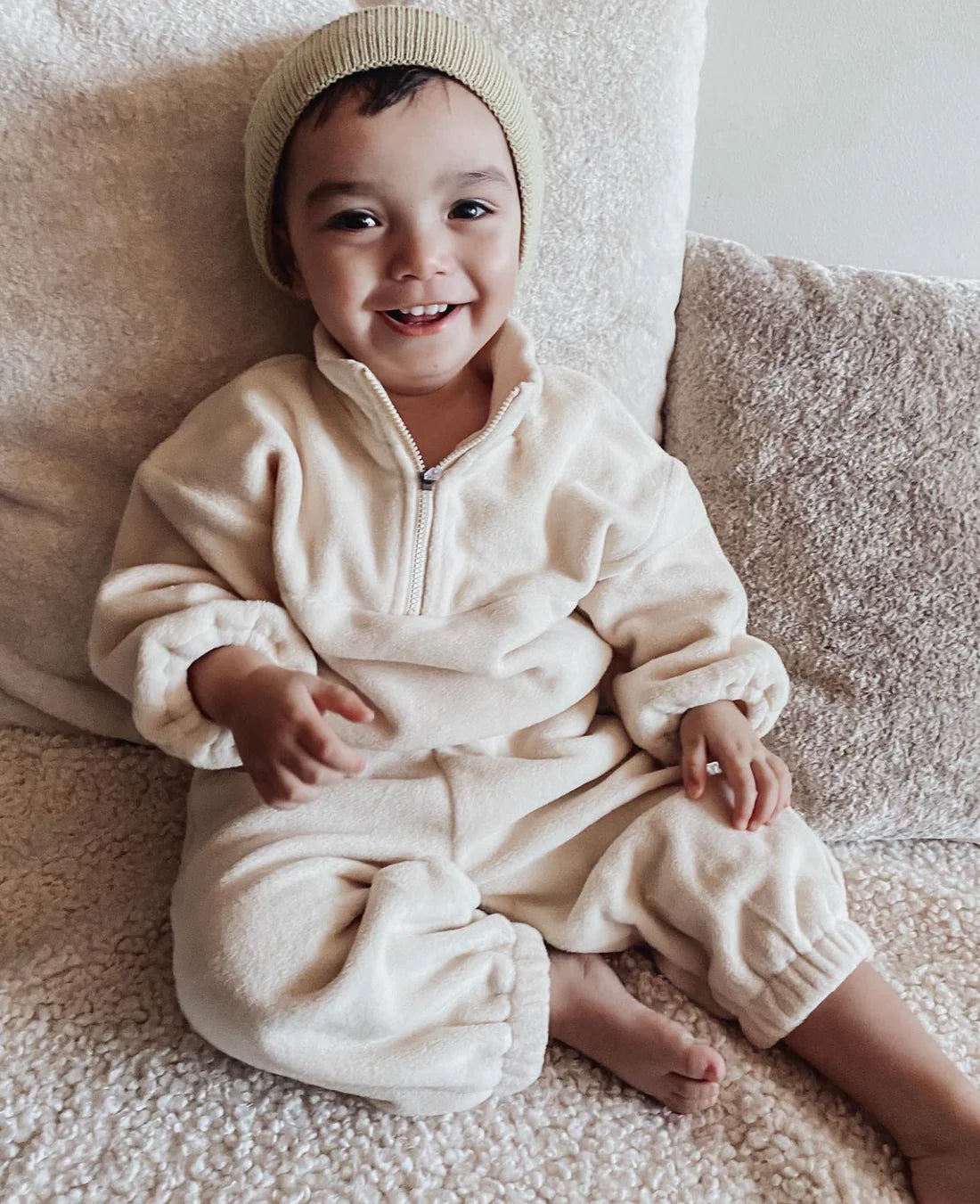 Breezy Co. - Fluffy Tracksuit Set | Sand