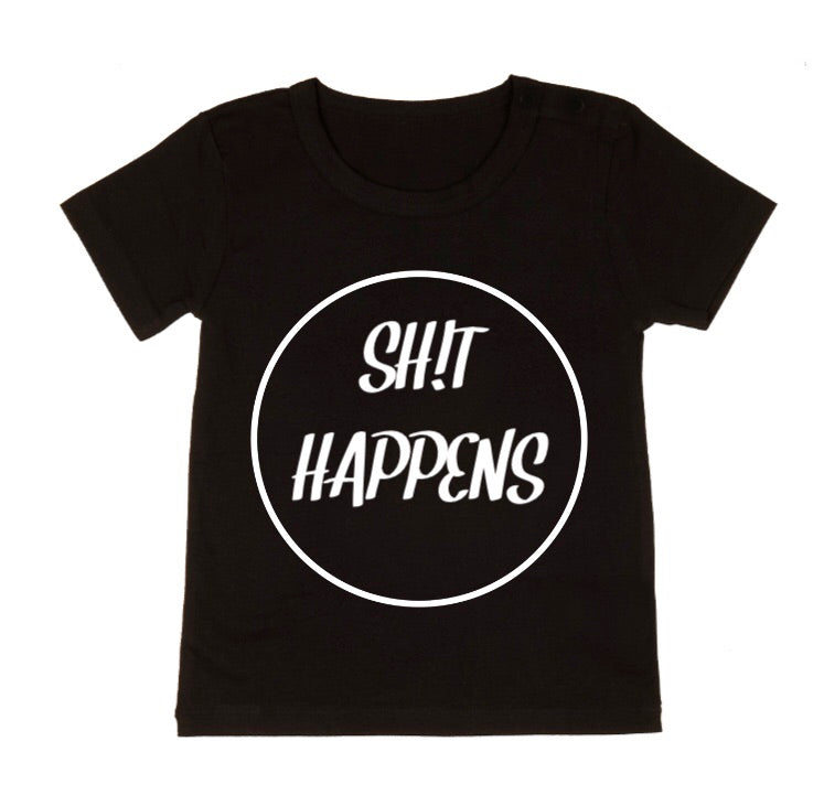 MLW By Design - Sh!t Happens Circle Tee | Black *CLEARANCE*