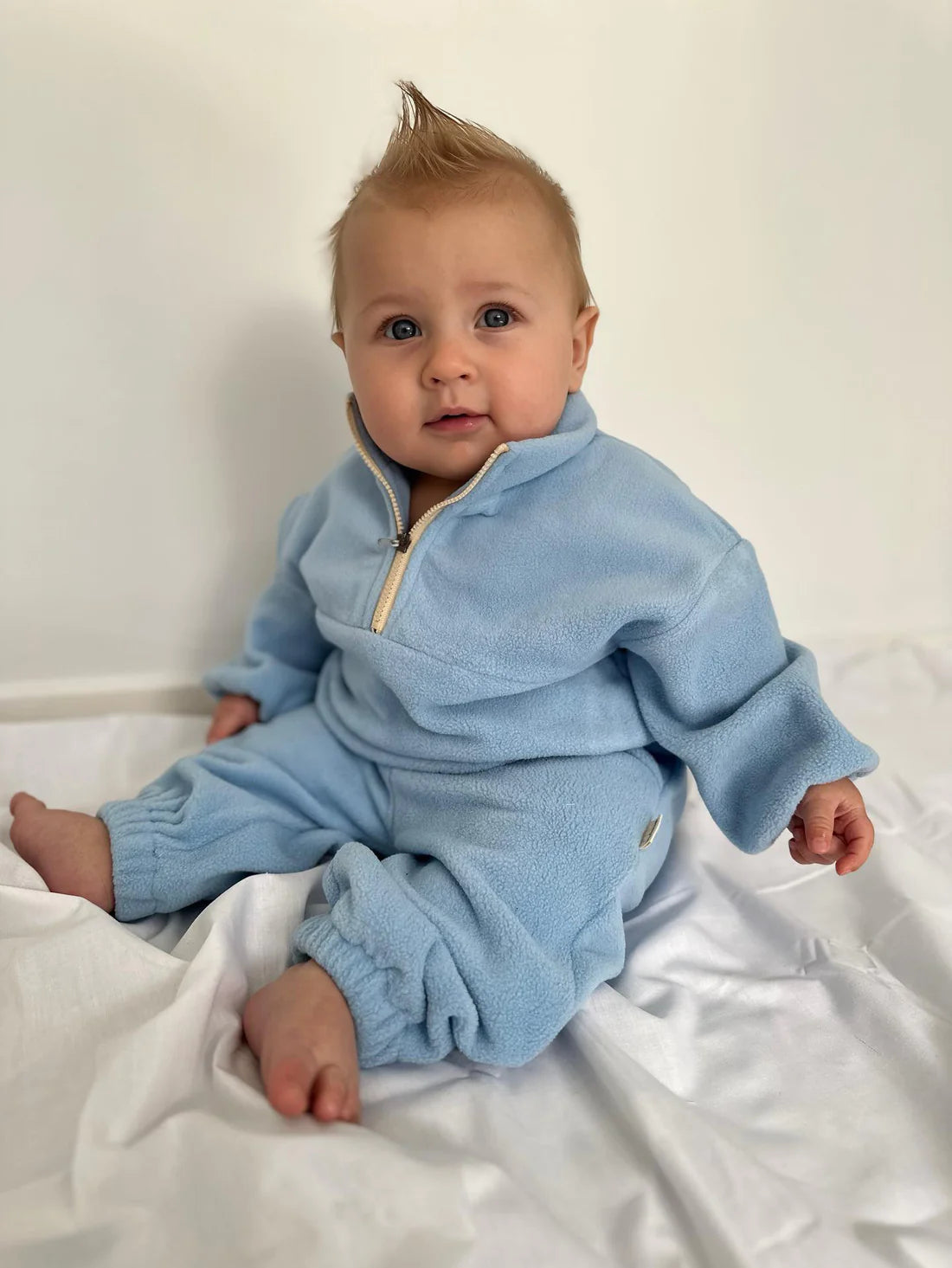 Breezy Co. - Fluffy Tracksuit Set | Sky Blue