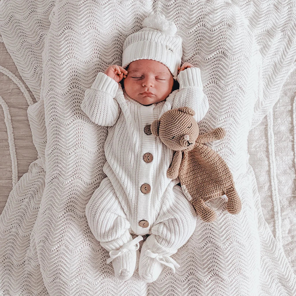 Little Crowns Knitted Romper Ivory – My Little Wardrobe