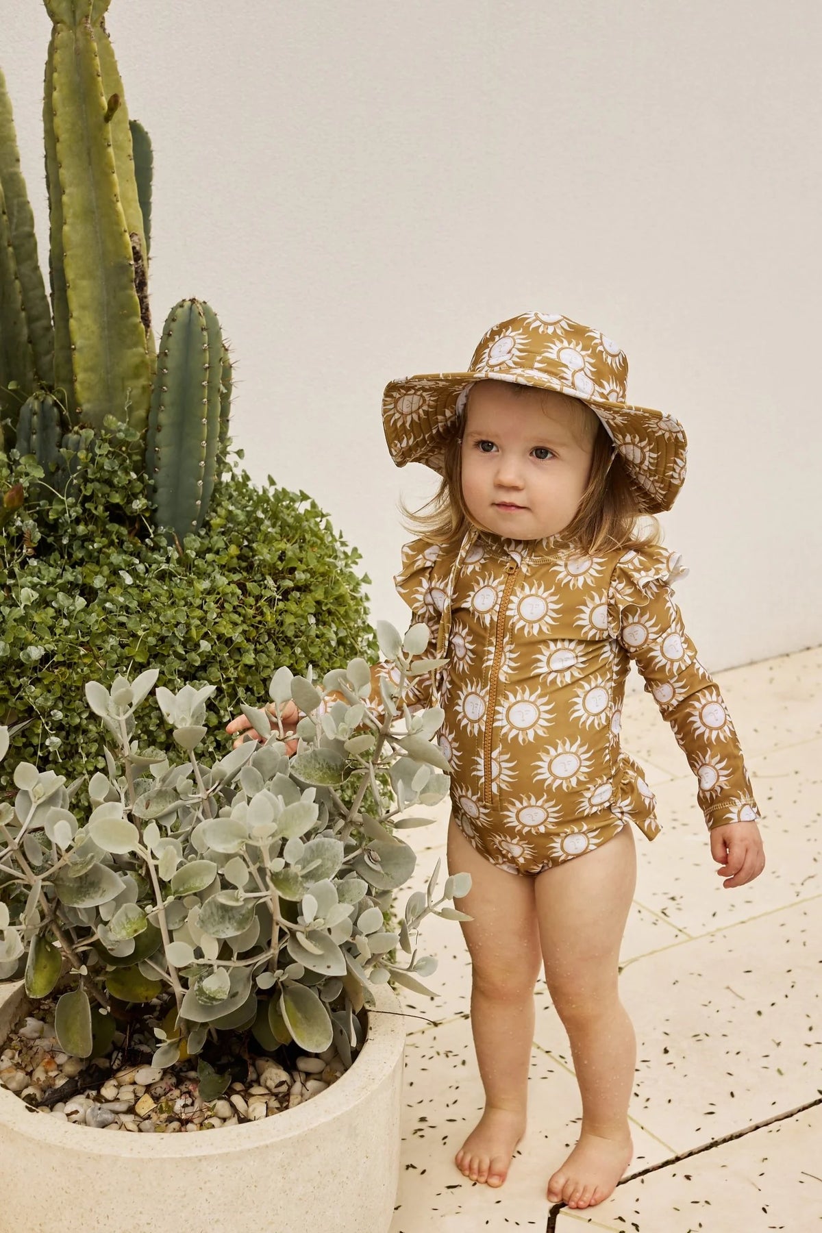 Tales Of The Sun Long Sleeve Girls Swimsuit Sun Seeker
