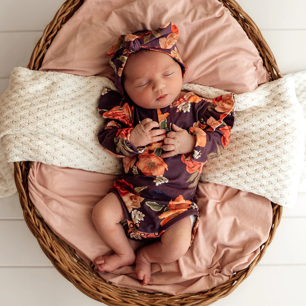 Snuggle Hunny Kids - Long Sleeve Organic Bodysuit | Sienna