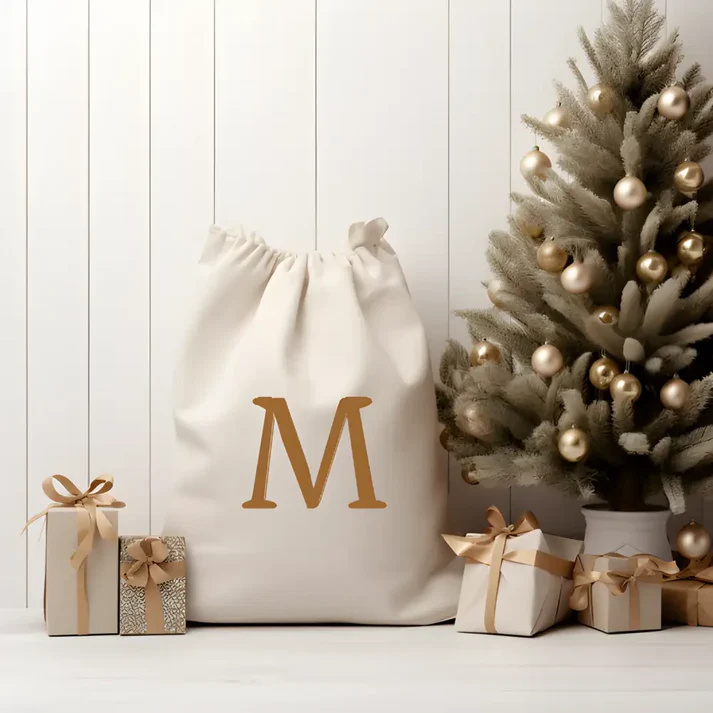 Timber Tinkers - Personalised Linen Santa Sack | Various Colours