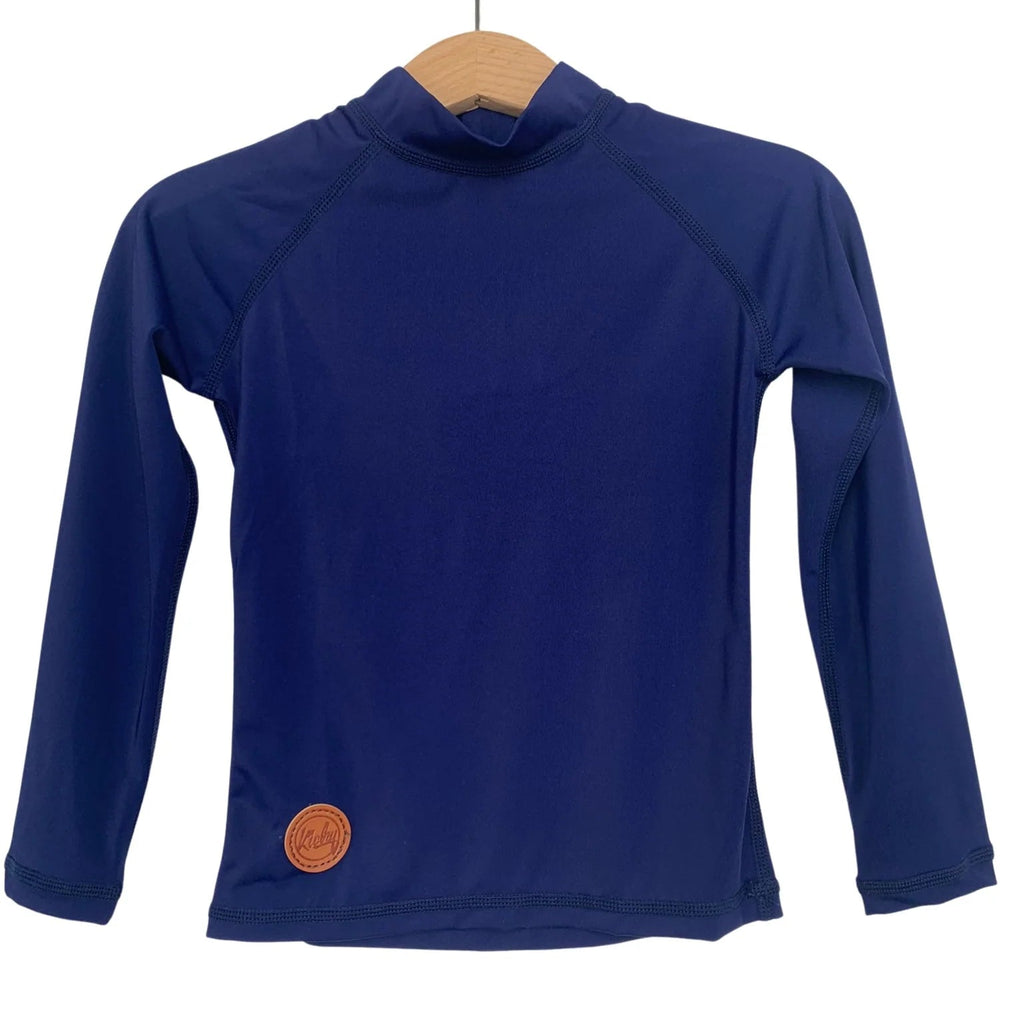 Kicky Swim - Rashguard Top | Navy Blue – My Little Wardrobe