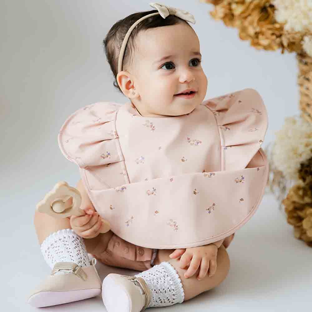 Snuggle Hunny Kids - Waterproof Frill Snuggle Bib | Posy
