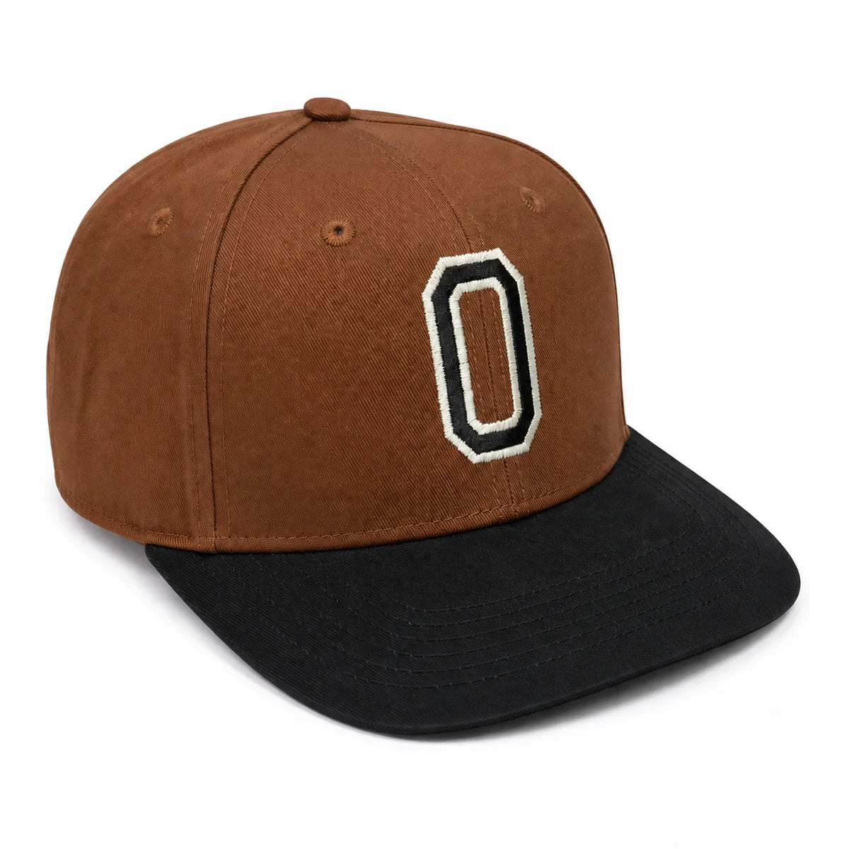 Cubs & Co - PERSONALISED CHOCOLATE BROWN CAP W/ INITIALS | ATHLETIC FONT VARIOUS COLOURS