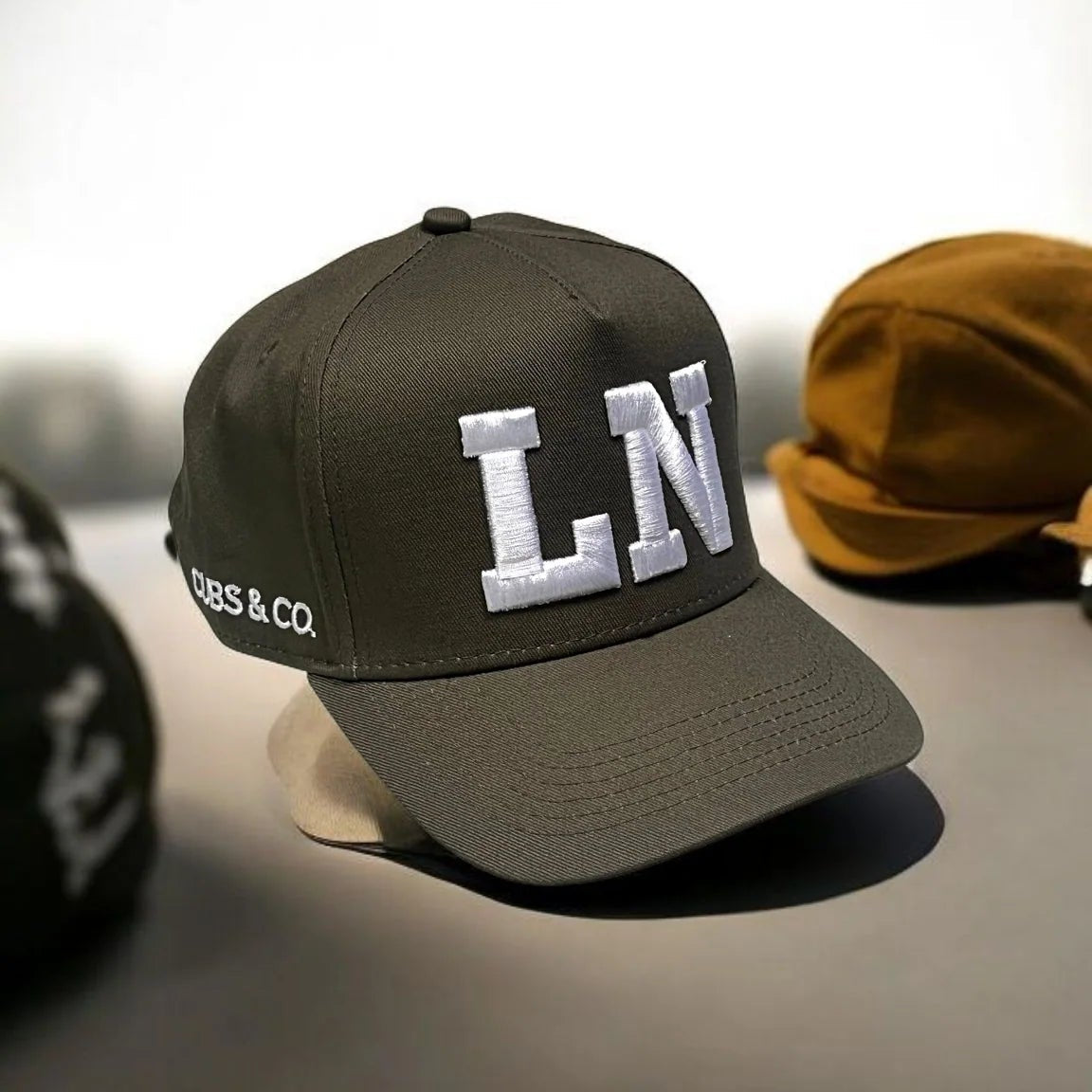 Cubs & Co - PERSONALISED Thick Font 3D INITIAL HAT | Various Colours