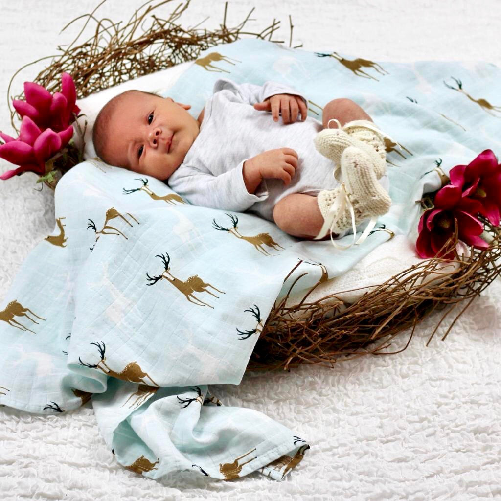 Tinker Tot Baby - Organic Cotton Swaddle – Striking Stag