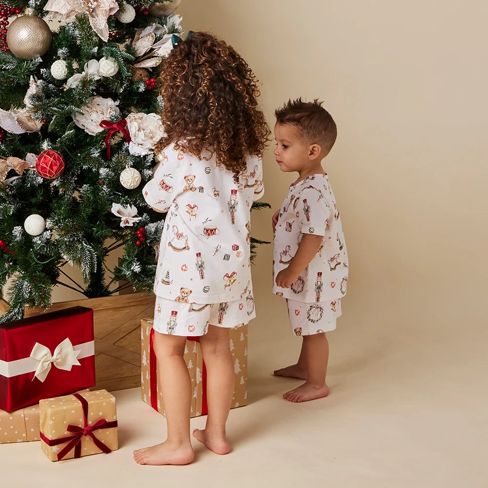 Snuggle Hunny Kids - Santa's Toy Shop Organic Kids PJ Set