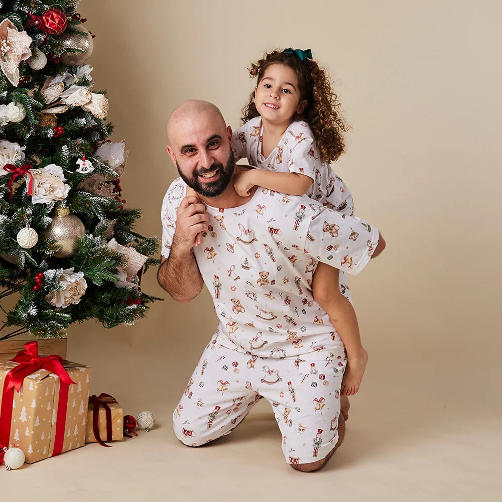 Snuggle Hunny Kids - Santa's Toy Shop Organic Mens PJ Set