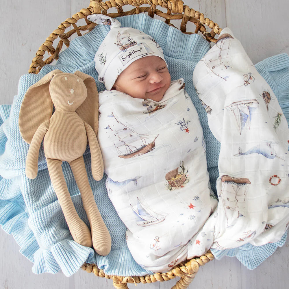 Snuggle Hunny Kids - Organic Muslin Wrap | Set Sail