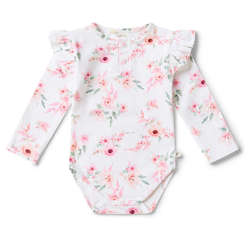 Snuggle Hunny Kids - Long Sleeve Organic Bodysuit | Camille