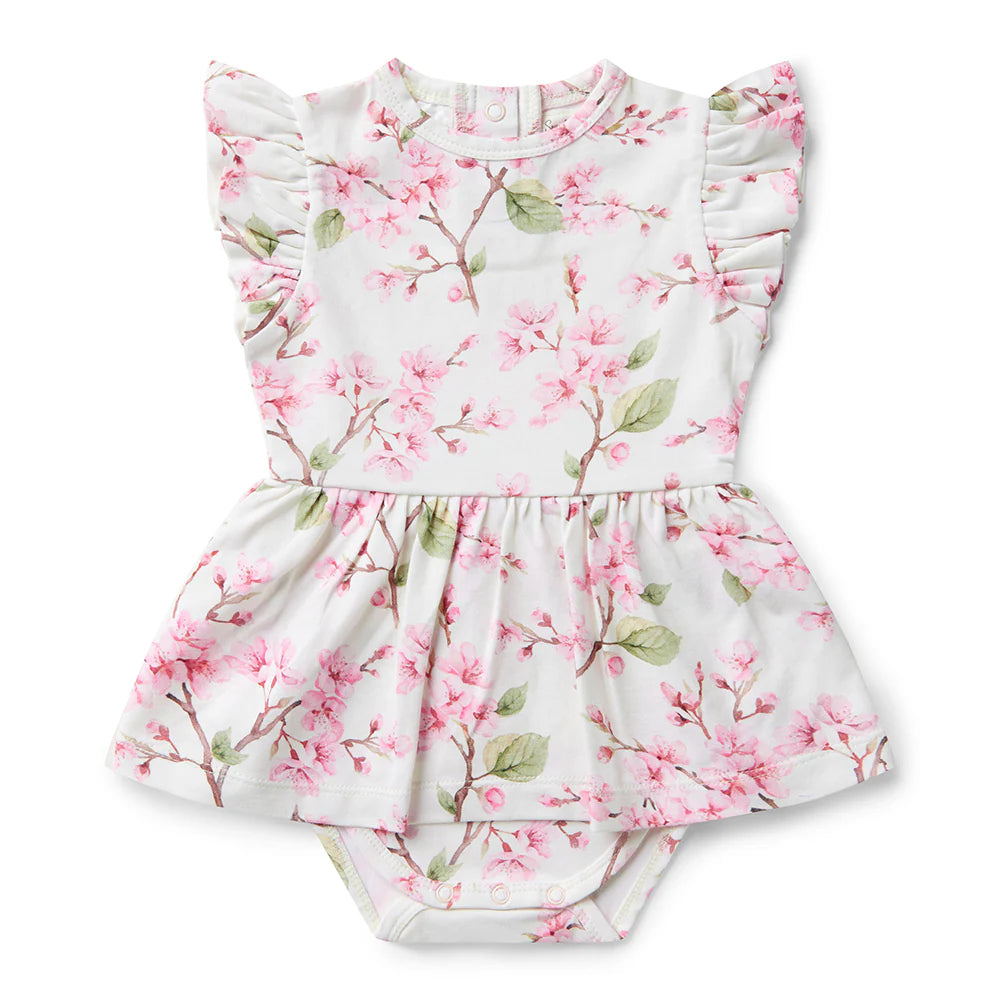 Snuggle Hunny Kids - Organic Dress | Cherry Blossom