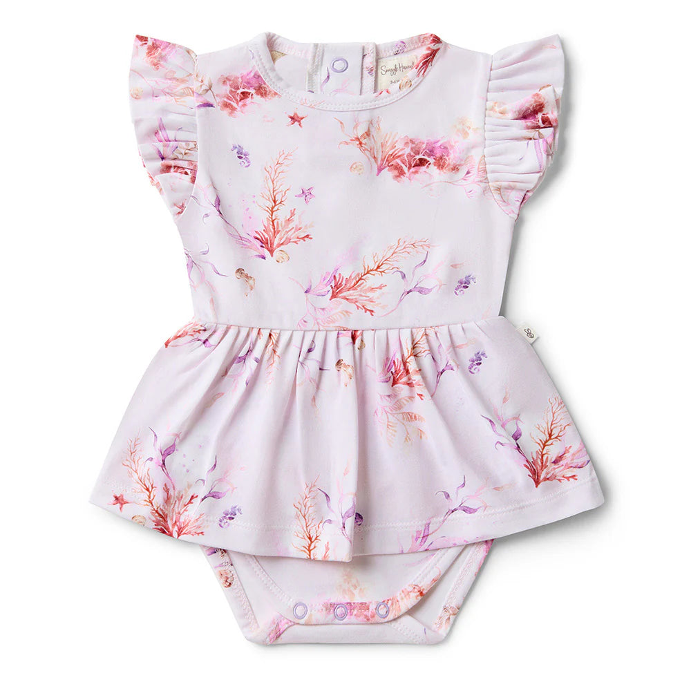 Snuggle Hunny Kids - Organic Dress | Coral