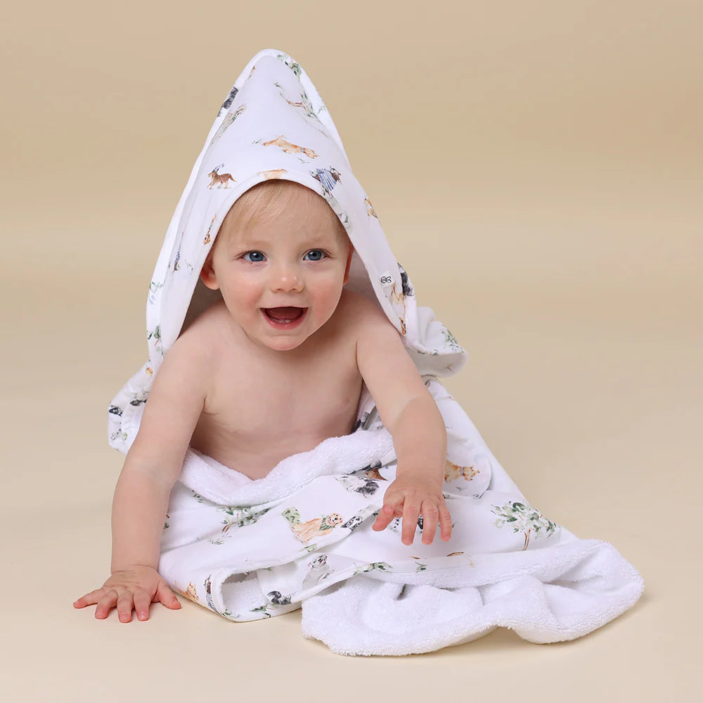 Snuggle Hunny Kids - Organic Hooded Baby Towel | Dog Park