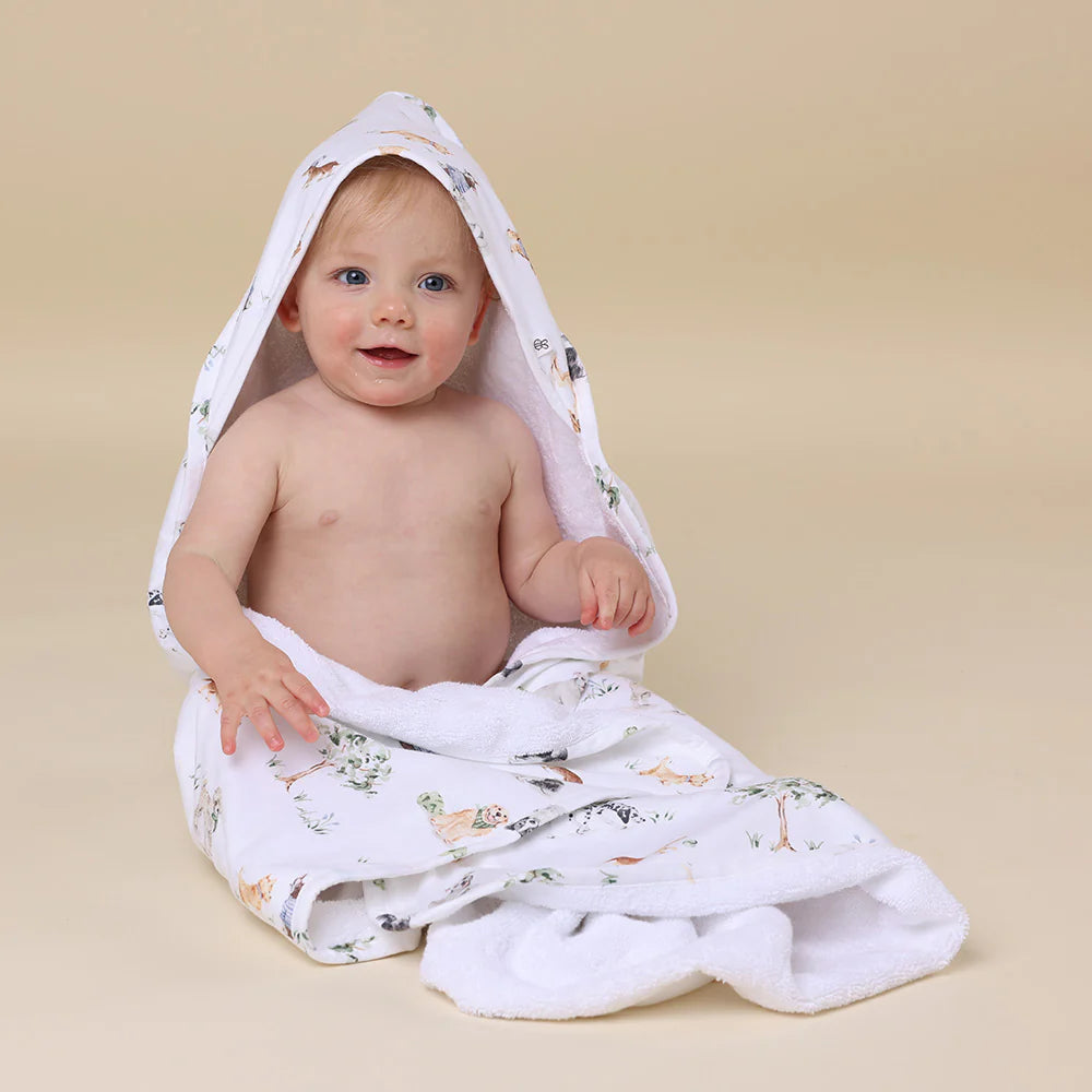 Snuggle Hunny Kids - Organic Hooded Baby Towel | Dog Park