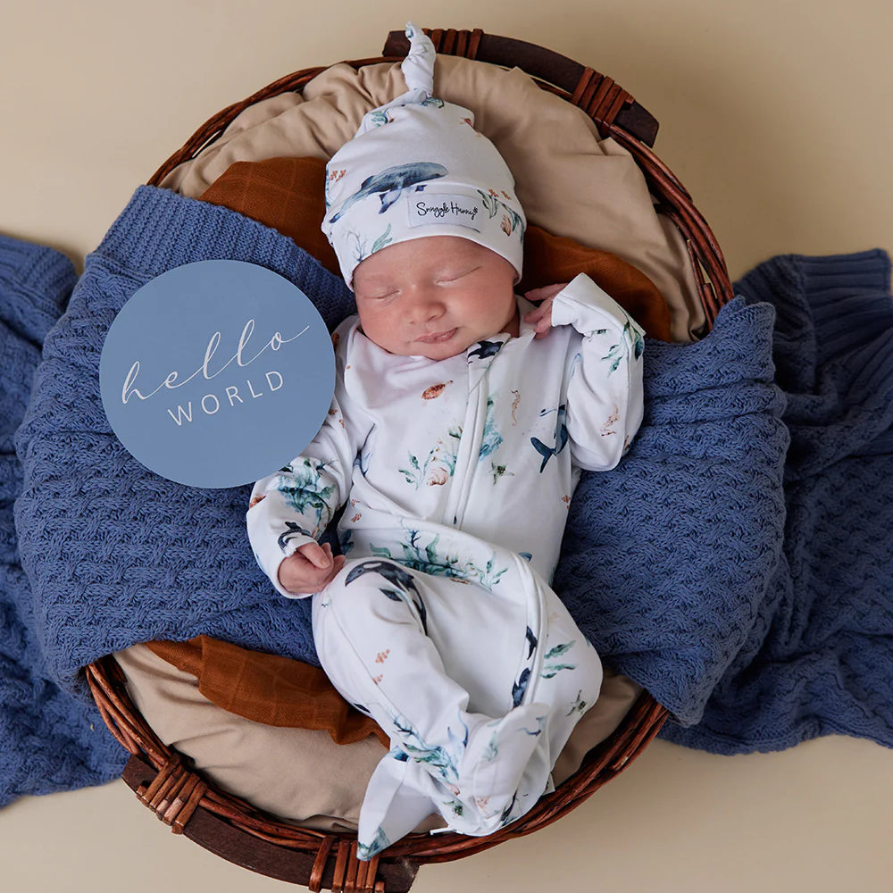 Snuggle Hunny Kids - Reversible Milestone Cards | Ocean & Indigo