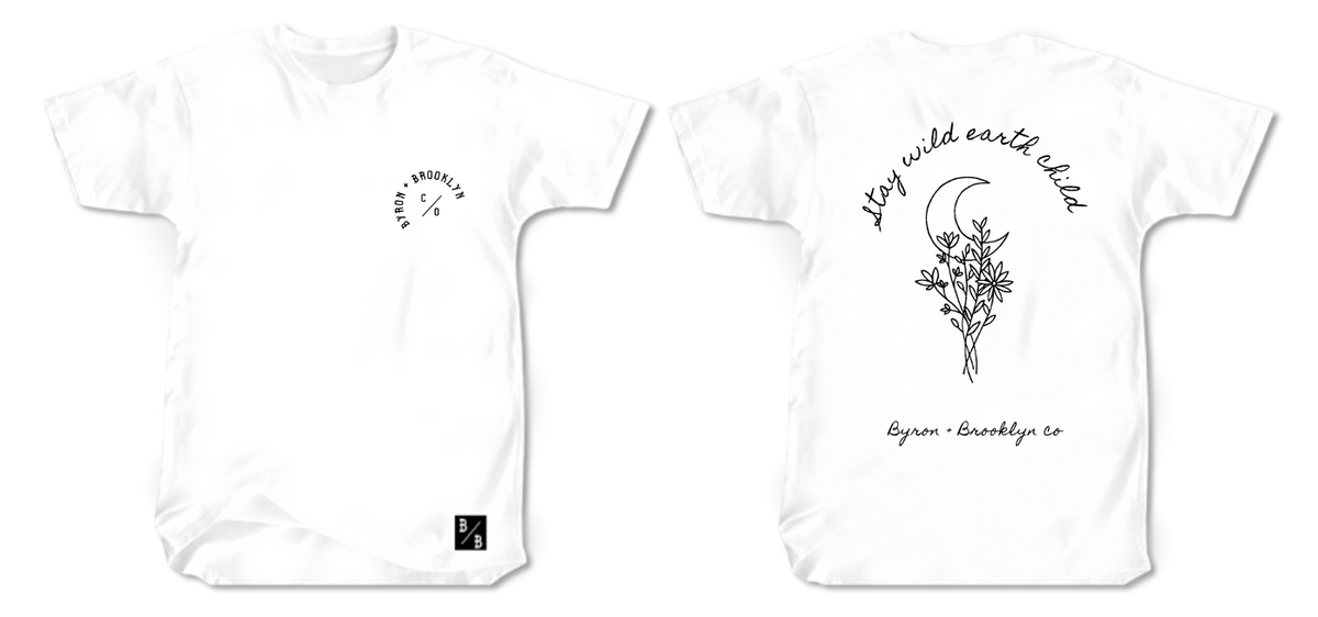 Byron Brooklyn Co - Stay Wild Earth Child Tee | Various Colours