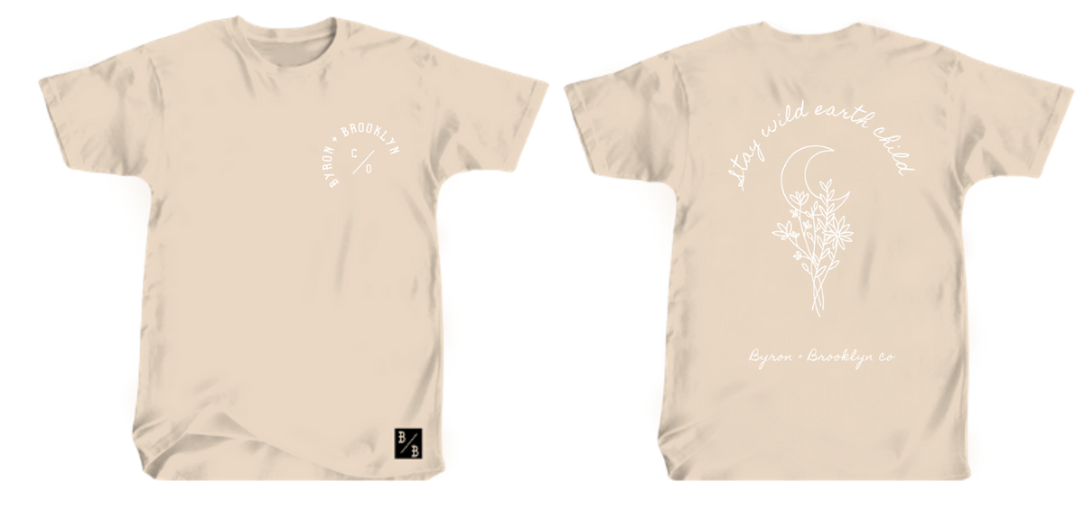 Byron Brooklyn Co - Stay Wild Earth Child Tee | Various Colours