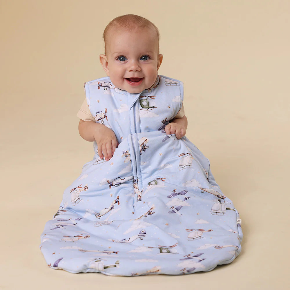 Snuggle Hunny Kids- 2.5 TOG Organic Sleeping Bag | Taking Flight