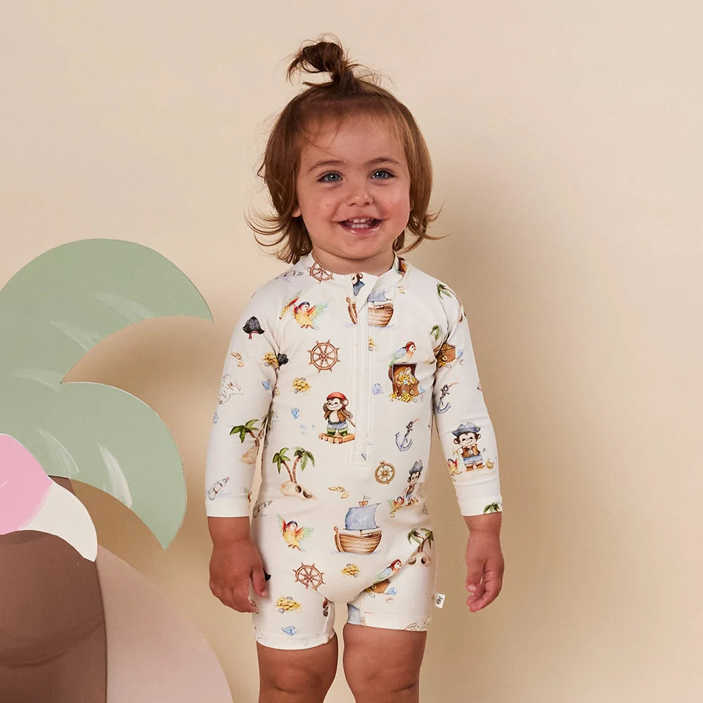 Snuggle Hunny Kids - Swim Shortie | Treasure Island